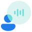 Talking icon