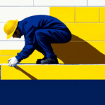 A hardscaper at work